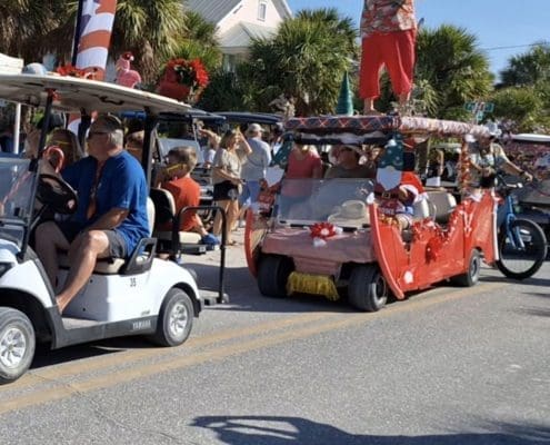 New Years Golf Cart Parade