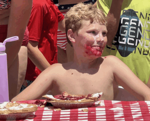 July 4th Pie eating contest